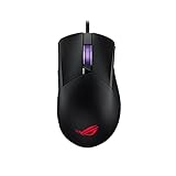 Mouse para jogos ASUS ROG Gladius III com fio, sensor óptico de 19K, 19.000 DPI, 6 botões programáveis, iluminação RGB, design de soquete de switch ROG, switches trocáveis, ergonômico, preto