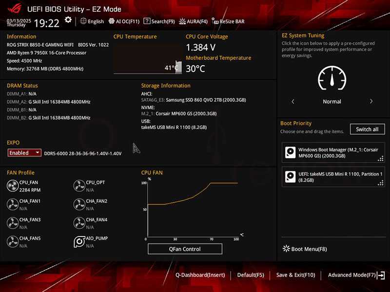 Temperatura do BIOS da CPU